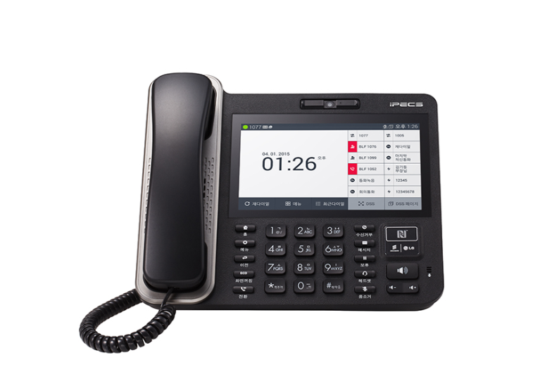 LG‑iPECS HD영상 NFC태깅 PoE IP폰 LIP‑9071 7″터치