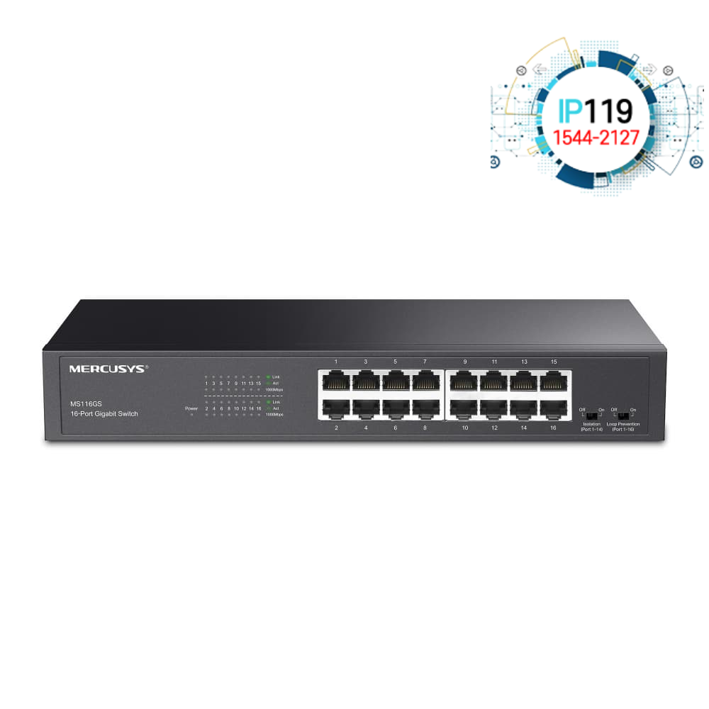 Mercusys 머큐시스 기업용 네트워크 빠른 속도 MS116GS