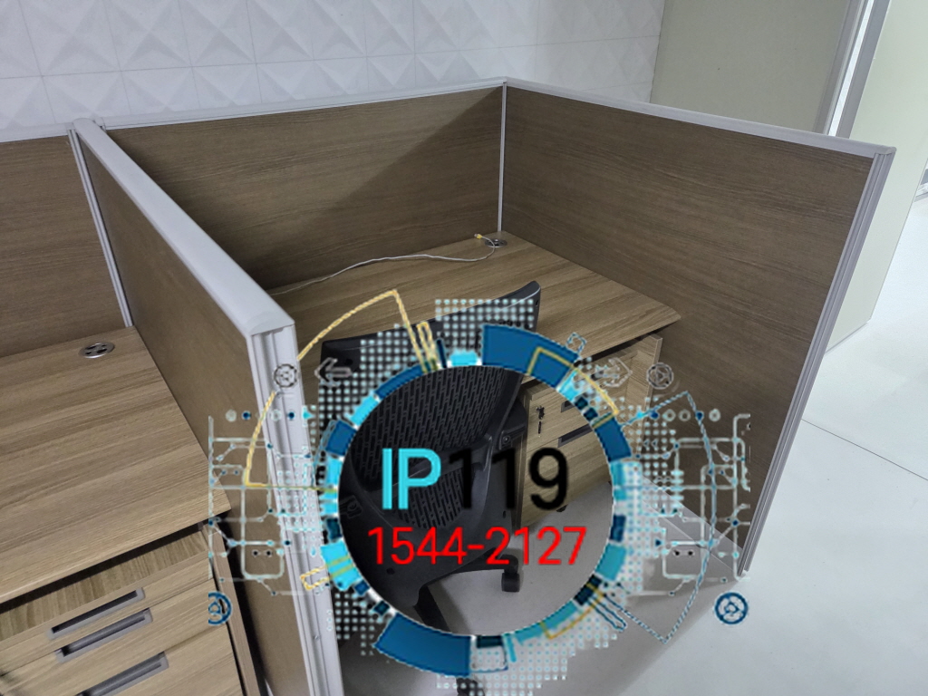 신설동 사무실 인테리어 완료 직후 데이터 회선 10포인트 선배선 작업